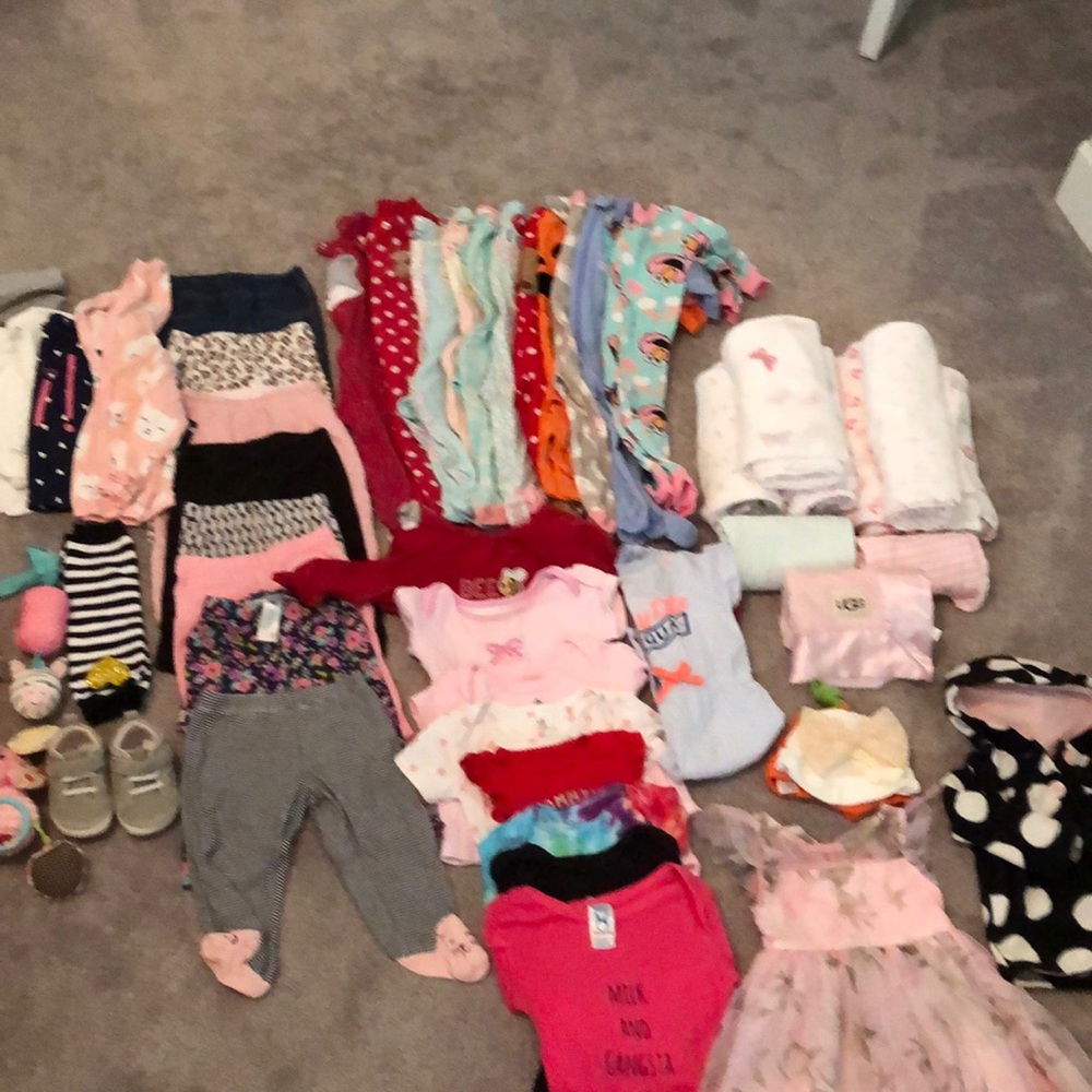 Bulk Baby Girl clothes 6-12 months